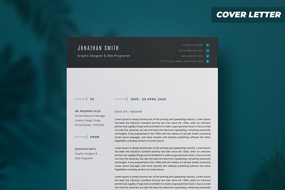 Resume/Cv in Resume Templates - product preview 1