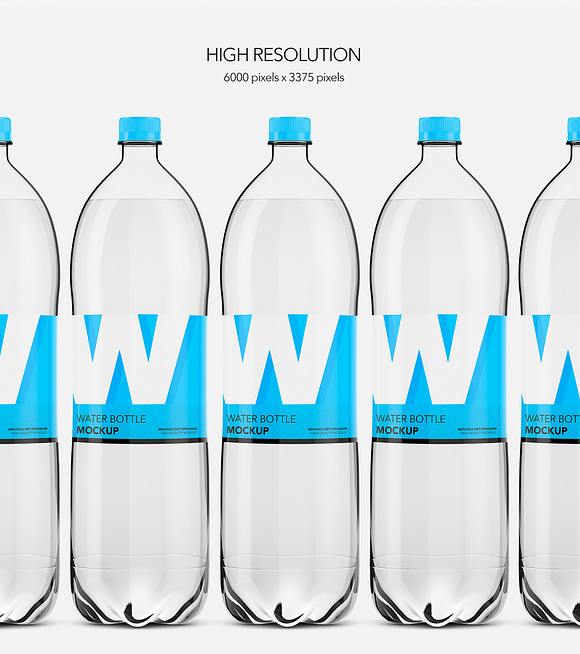 Water Bottle Pet - Mockup in Mockup Templates - product preview 2