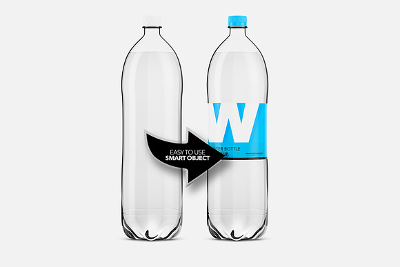 Water Bottle Pet - Mockup in Mockup Templates - product preview 3