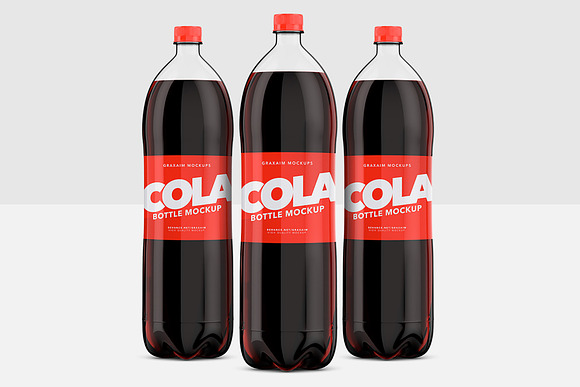 Cola Bottle Pet - Mockup in Mockup Templates - product preview 2