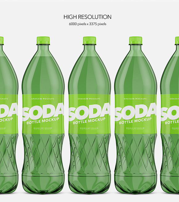 Soda Bottle Pet - Mockup in Mockup Templates - product preview 2