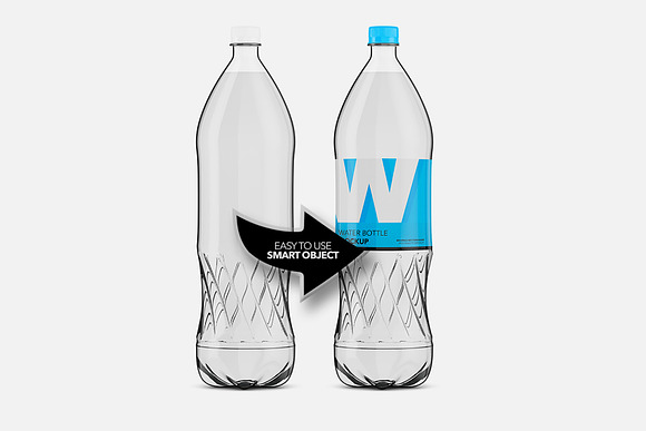Water Bottle Pet - Mockup in Mockup Templates - product preview 3