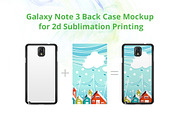 Galaxy Note 3 2dCase Back Mock-up