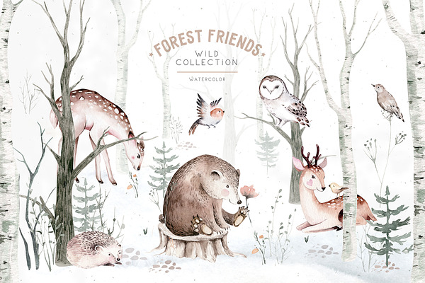 Scandinavian forest friends