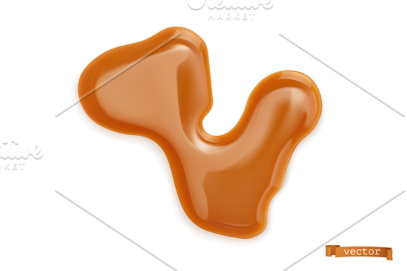 Caramel drops, realistic vector set in Icons - product preview 4