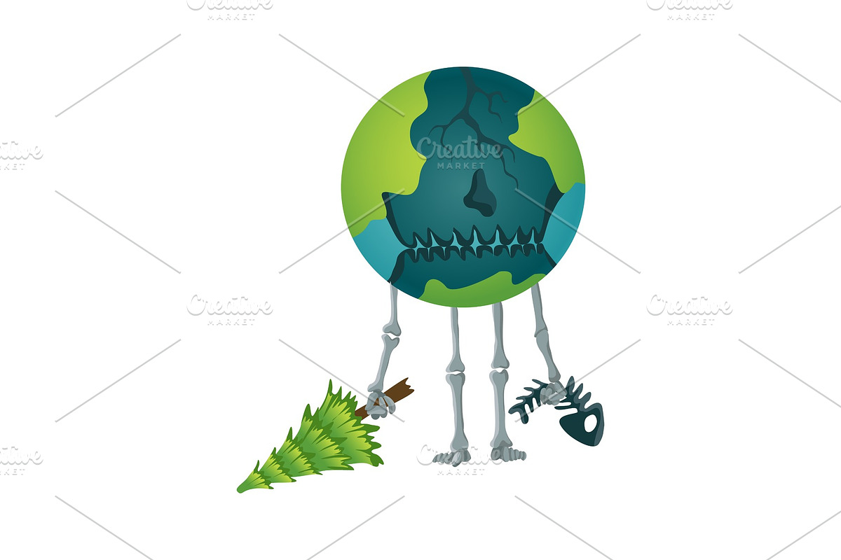 Earth global warming. Vector in Illustrations - product preview 8