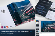 Sharp Modern Brochure and PowerPoint