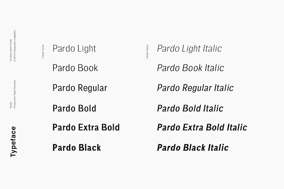 Pardo - Modern Type Family in Sans-Serif Fonts - product preview 1