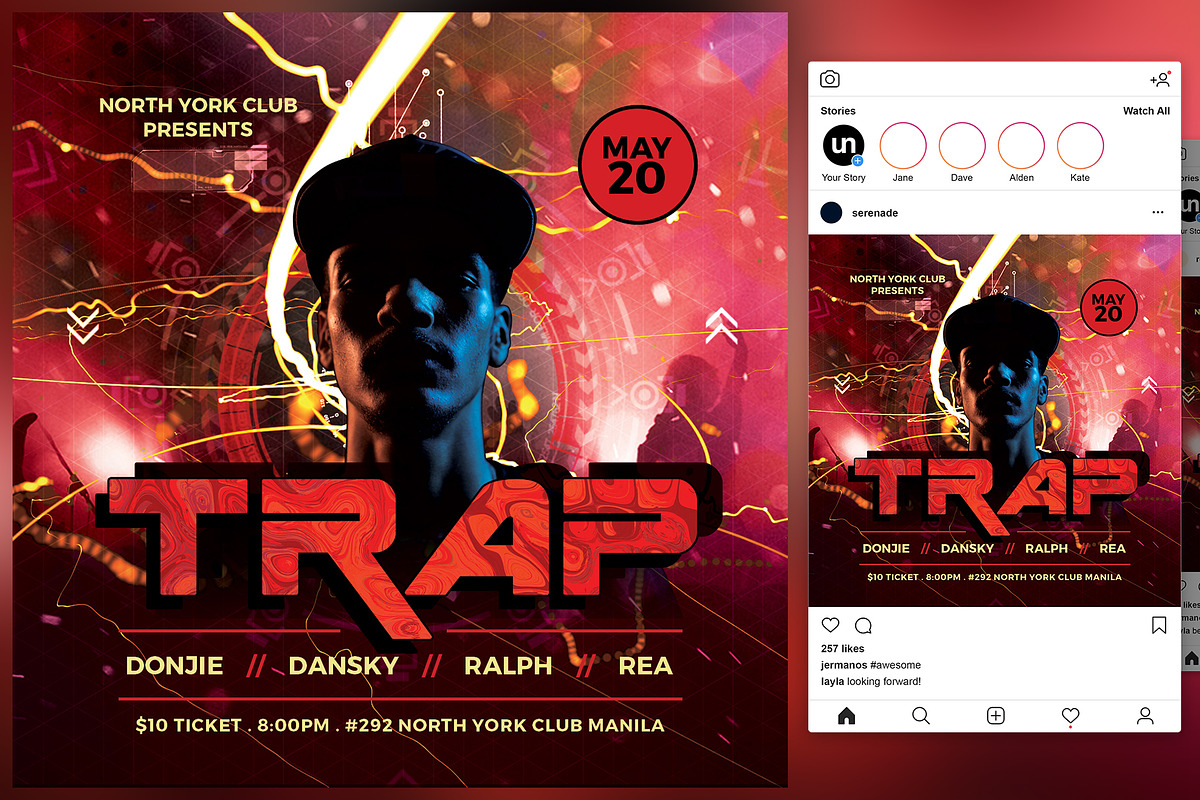 Trap Flyer in Flyer Templates - product preview 8