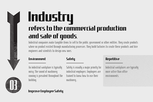 Uphead | Industrial Font in Sans-Serif Fonts - product preview 3