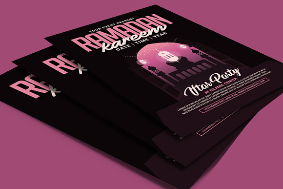 Ramadan Kareem Flyer Template in Flyer Templates - product preview 3