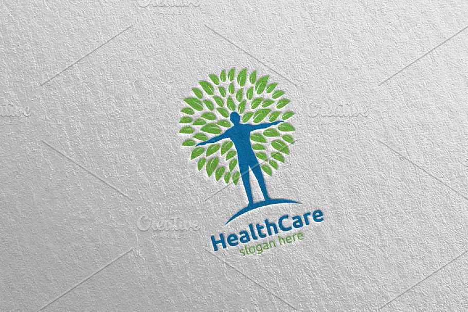 Organic Health Care Medical Logo 29 in Logo Templates - product preview 8