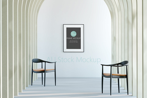 Vertical Poster Mockup Frame in Branding Mockups - product preview 2