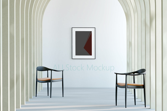 Vertical Poster Mockup Frame in Branding Mockups - product preview 3
