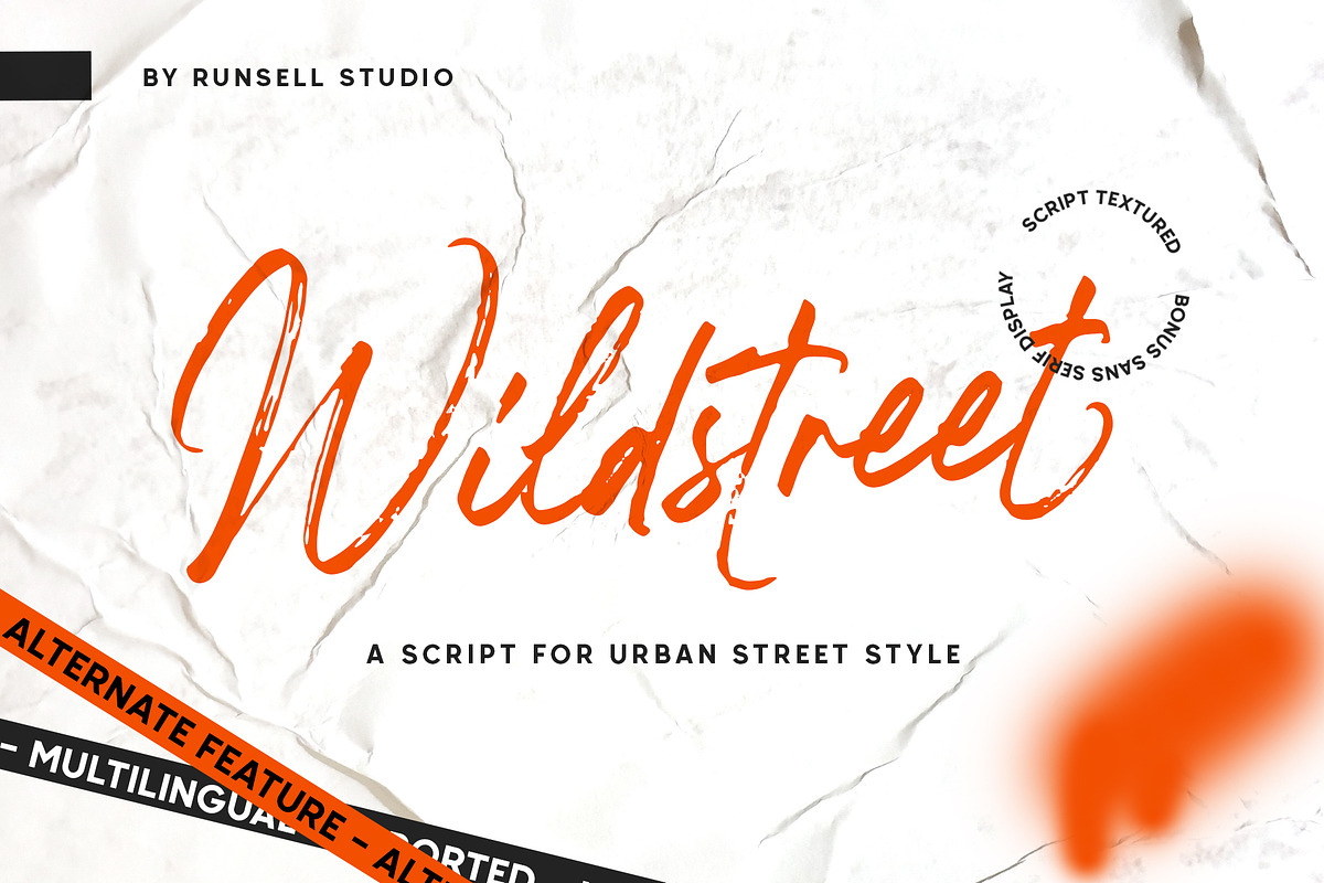 Wildstreet Script + Bonus Font in Script Fonts - product preview 8