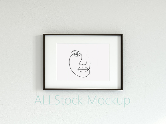 DIN A Horizontal Frame Mockup in Print Mockups - product preview 1