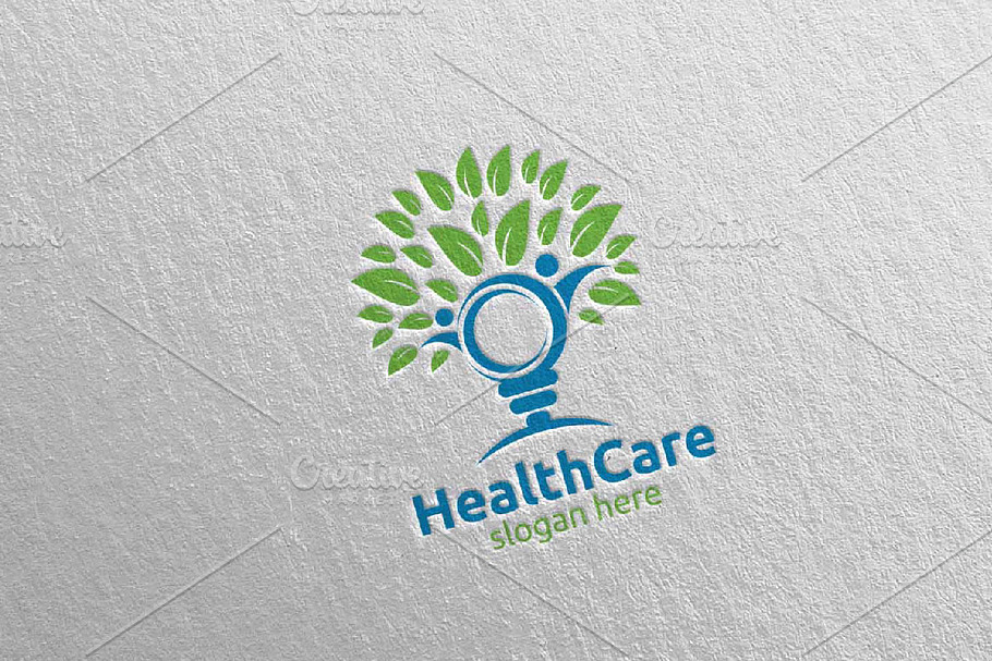 Organic Health Care Medical Logo 30 in Logo Templates - product preview 8