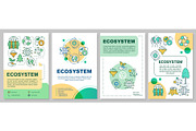 Ecosystem brochure template