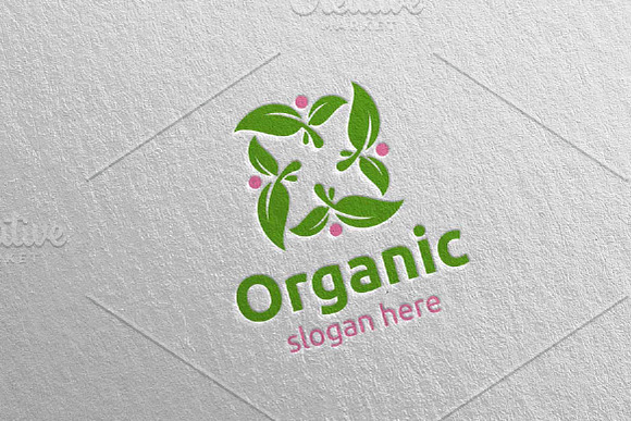 Natural and Organic Logo design 32 in Logo Templates - product preview 3