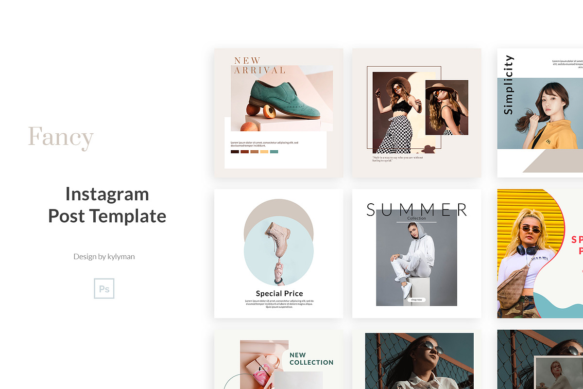 Fancy - Instagram Posts Template in Instagram Templates - product preview 8