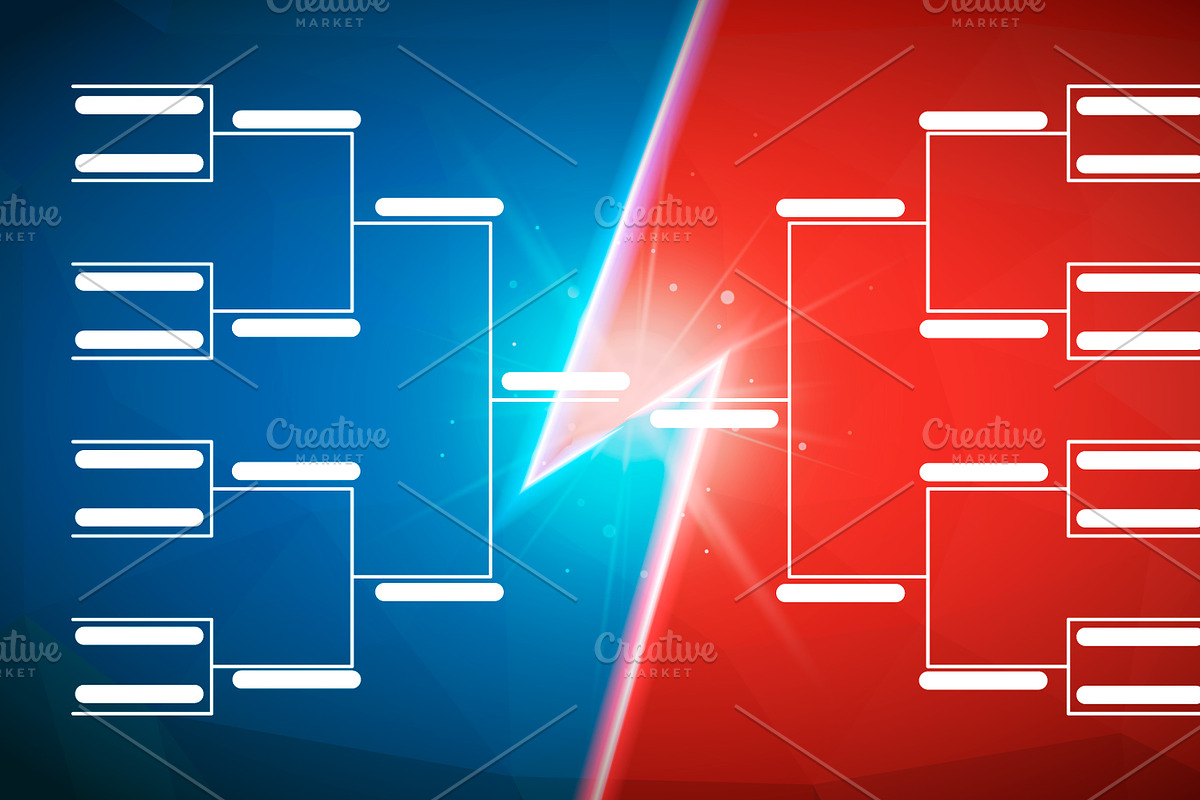 Bright tournament bracket template in Illustrations - product preview 8
