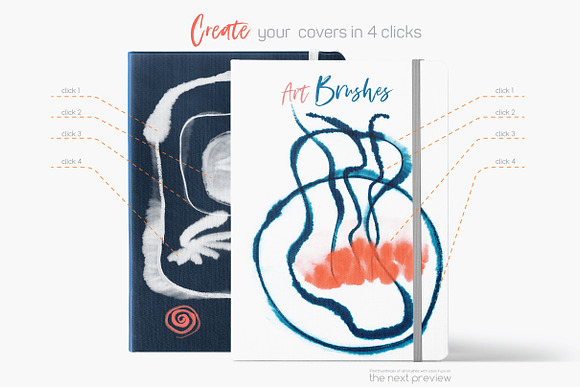 Abstract Watercolor & Ink Brushes in Add-Ons - product preview 3