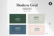 Modern Grid - Business card template