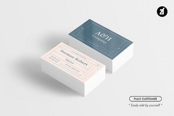 Modern Grid - Business card template in Business Card Templates - product preview 1