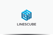 Lines Cube Logo