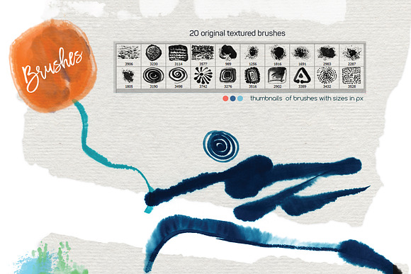 Abstract Watercolor & Ink Brushes in Add-Ons - product preview 7