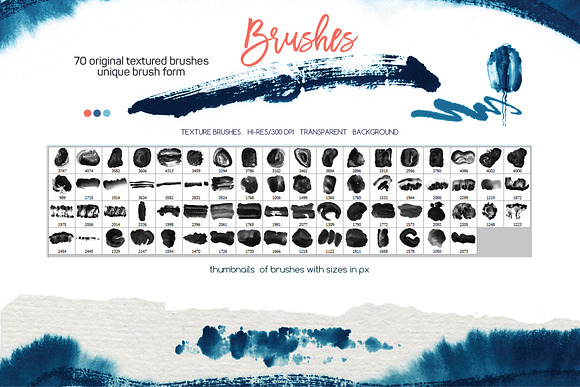 Abstract Watercolor & Ink Brushes in Add-Ons - product preview 8
