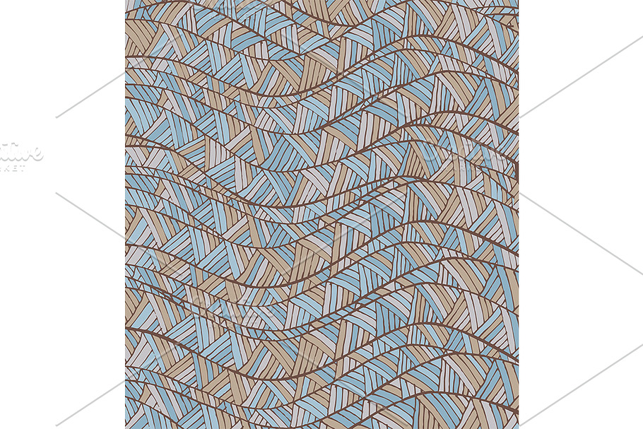 Hand-drawn Wave and Line Pattern in Patterns - product preview 8