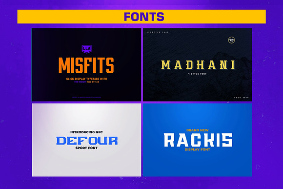 BUNDLE Fonts & Logos Template in Display Fonts - product preview 14