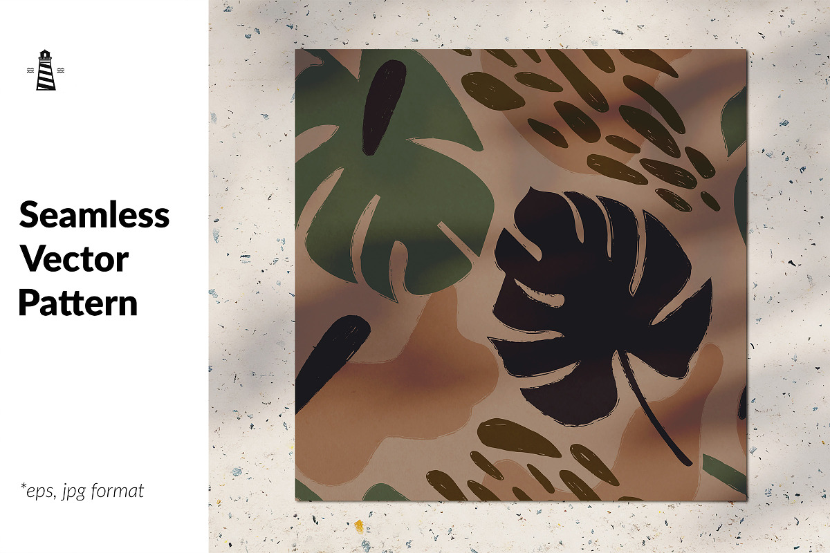 Camouflage seamless background in Patterns - product preview 8