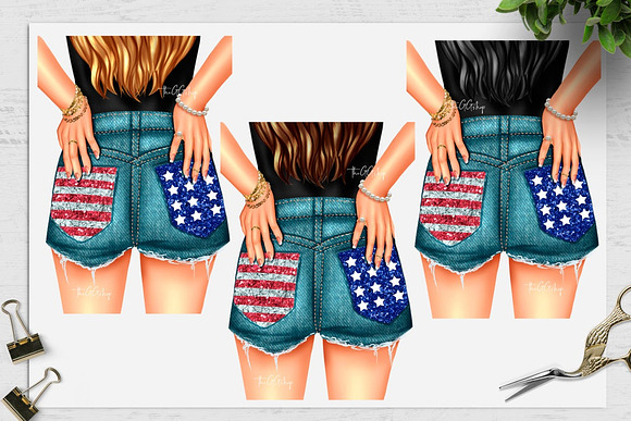 Happy 4th of July clipart in Illustrations - product preview 2