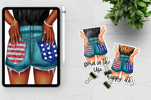 Happy 4th of July clipart in Illustrations - product preview 5