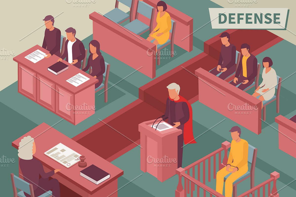 Defense isometric background in Illustrations - product preview 8
