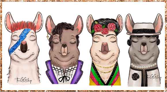 LLAMA clipart in Illustrations - product preview 2