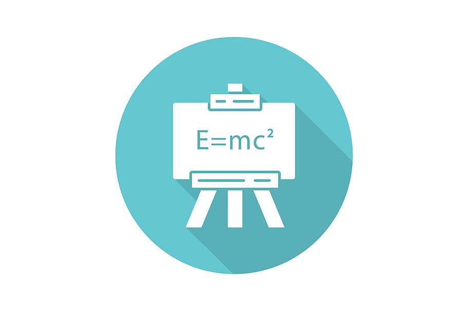 Modern physics turquoise glyph icon