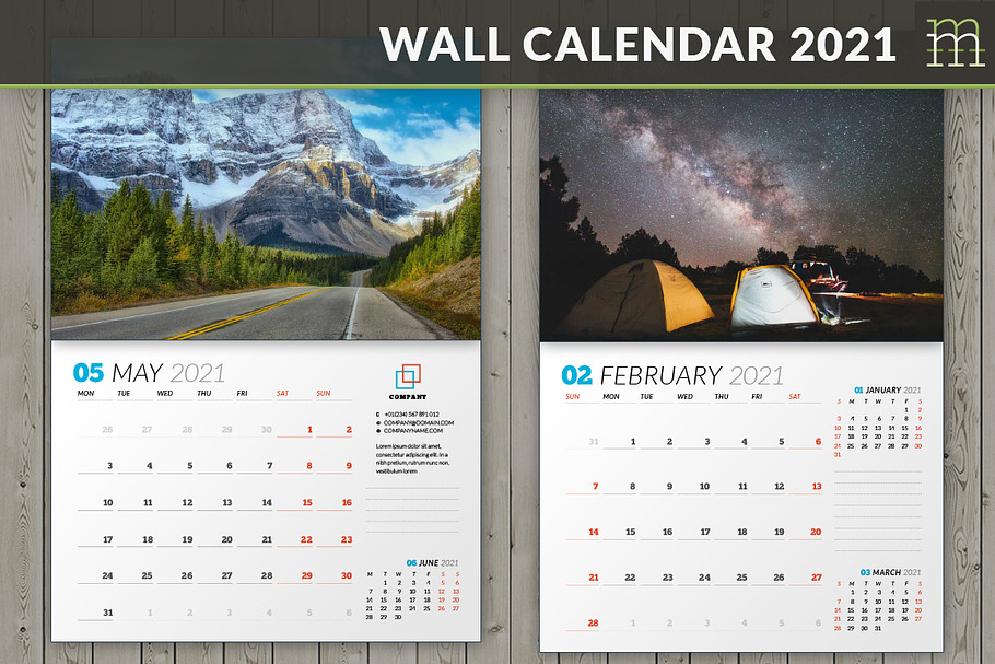 Wall Calendar 2021 (WC031-21)