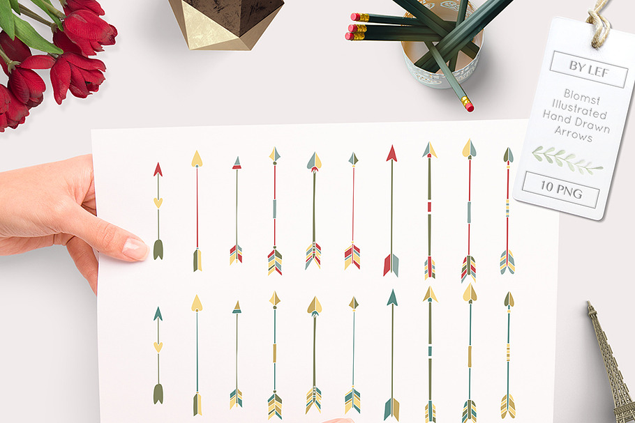 20 Hand Drawn Arrows PNG in Illustrations - product preview 8