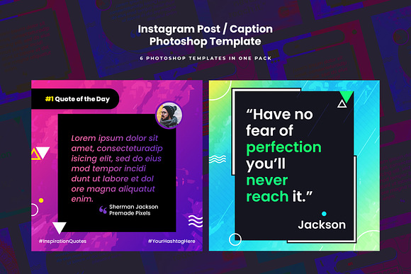 Instagram Post Template - Quotes in Instagram Templates - product preview 1