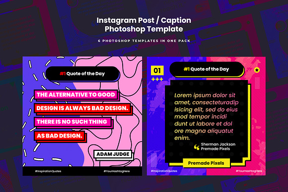 Instagram Post Template - Quotes in Instagram Templates - product preview 2