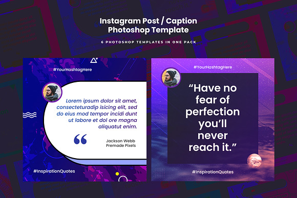 Instagram Post Template - Quotes in Instagram Templates - product preview 3