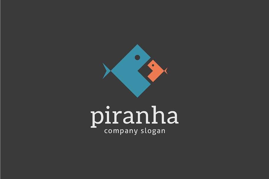 Piranha Logo Template in Logo Templates - product preview 8