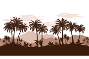 Seamless Landscape, Palms