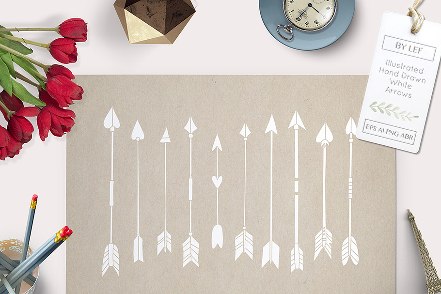 Vector Arrows, PS Brushes and PNG