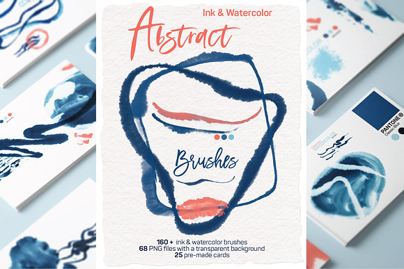 Abstract Watercolor & Ink Brushes in Add-Ons - product preview 10