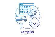 Compiler concept icon