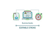 Business books concept icon